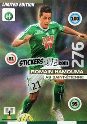 Sticker Romain Hamouma - FOOT 2015-2016. Adrenalyn XL - Panini