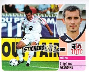 Sticker Stéphane Grégoire - FOOT 2002-2003 n. 8 - Panini