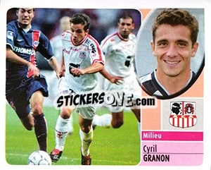 Sticker Cyril Granon - FOOT 2002-2003 n. 11a - Panini