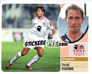 Sticker David Faderne - FOOT 2002-2003 - Panini