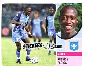 Figurina Khalilou Fadiga - FOOT 2002-2003 n. 21 - Panini