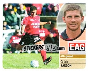 Sticker Cédric Bardon - FOOT 2002-2003 n. 67 - Panini