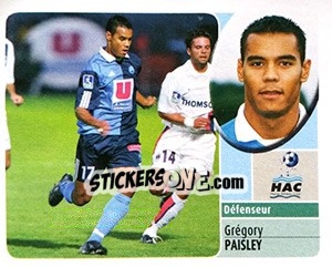 Cromo Grégory Paisley - FOOT 2002-2003 - Panini