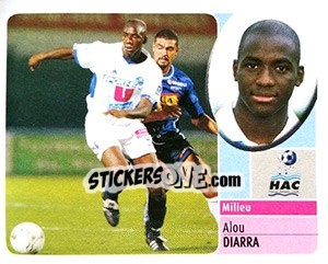 Sticker Alou Diarra - FOOT 2002-2003 n. 77 - Panini