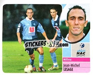 Sticker Jean-Michel Lesage - FOOT 2002-2003 n. 77a - Panini