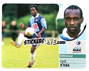 Figurina Cyril N'Diba - FOOT 2002-2003 n. 79a - Panini