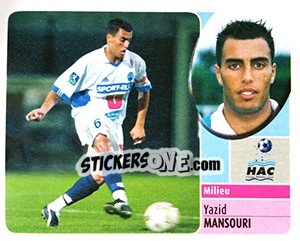 Sticker Yazid Mansouri - FOOT 2002-2003 n. 81 - Panini