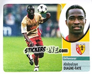 Sticker Abdoulaye Diagne-Faye - FOOT 2002-2003 - Panini