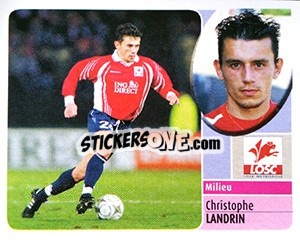 Figurina Christophe Landrin - FOOT 2002-2003 n. 105a - Panini