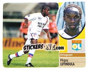 Cromo Péguy Luyindula - FOOT 2002-2003 - Panini