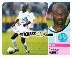 Figurina Salomon Olembé - FOOT 2002-2003 n. 136a - Panini