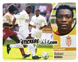 Sticker Shabani Nonda - FOOT 2002-2003 n. 154 - Panini