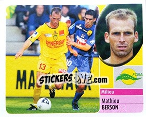 Sticker Mathieu Berson - FOOT 2002-2003 n. 174 - Panini