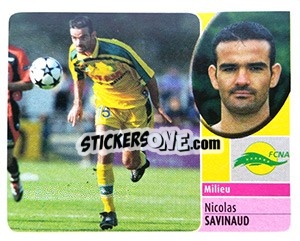 Sticker Nicolas Savinaud - FOOT 2002-2003 n. 175a - Panini