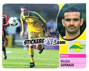 Sticker Nicolas Savinaud - FOOT 2002-2003 - Panini