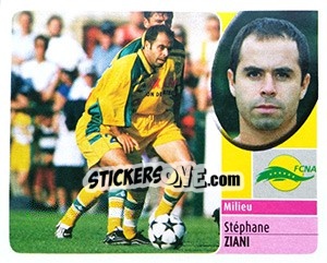 Sticker Stéphane Ziani - FOOT 2002-2003 - Panini
