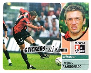 Sticker Jacques Abardonado - FOOT 2002-2003 - Panini