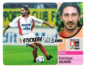 Sticker Dominique Aulanier - FOOT 2002-2003 - Panini