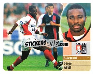 Sticker Serge Ayeli - FOOT 2002-2003 n. 196a - Panini