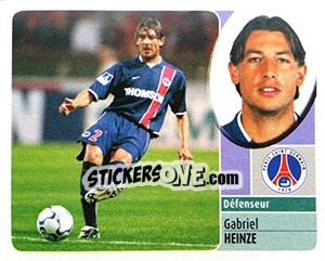 Sticker Gabriel Heinze - FOOT 2002-2003 n. 200 - Panini