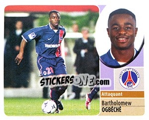 Cromo Bartholomew Ogbéché - FOOT 2002-2003 n. 210 - Panini