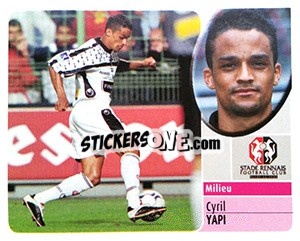 Sticker Cyril Yapi - FOOT 2002-2003 n. 214a - Panini