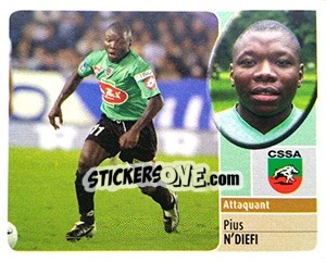 Sticker Pius N'Diefi - FOOT 2002-2003 n. 238 - Panini