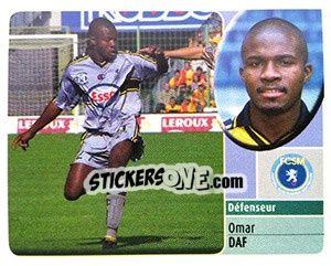 Sticker Omar Daf - FOOT 2002-2003 - Panini