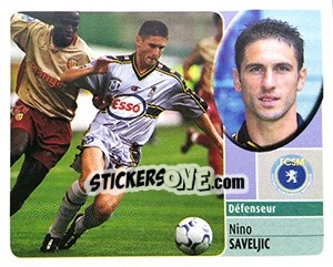 Figurina Nino Saveljic - FOOT 2002-2003 n. 244 - Panini