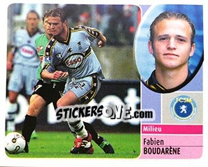 Sticker Fabien Boudarène - FOOT 2002-2003 - Panini