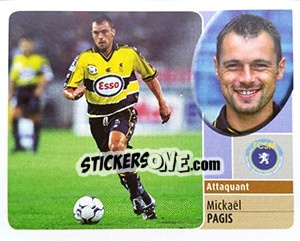 Sticker Mickaël Pagis - FOOT 2002-2003 - Panini