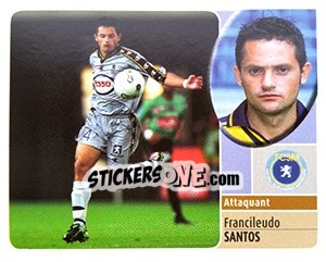 Cromo Francileudo Santos - FOOT 2002-2003 - Panini