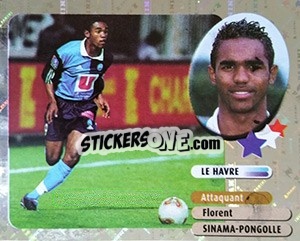 Sticker Florent Sinama-Pongolle - FOOT 2002-2003 n. 290 - Panini