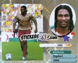 Sticker Rigobert Song - FOOT 2002-2003 - Panini