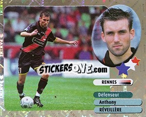 Sticker Anthony Réveillère - FOOT 2002-2003 - Panini