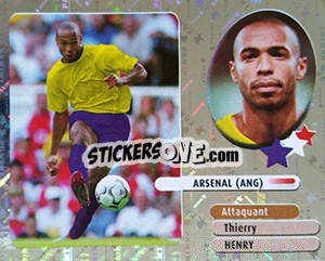 Sticker Thierry Henry - FOOT 2002-2003 n. 318 - Panini