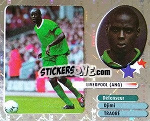 Sticker Djimi Traoré - FOOT 2002-2003 - Panini