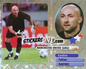 Sticker Fabien Barthez - FOOT 2002-2003 - Panini