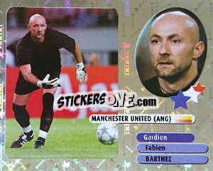 Sticker Fabien Barthez - FOOT 2002-2003 n. 343 - Panini