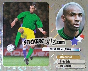 Sticker Frédéric Kanouté - FOOT 2002-2003 n. 352 - Panini