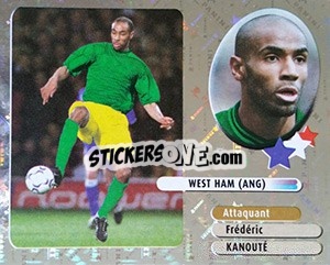 Figurina Frédéric Kanouté - FOOT 2002-2003 - Panini