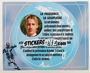 Sticker La puissance La souplesse - FOOT 2002-2003 - Panini