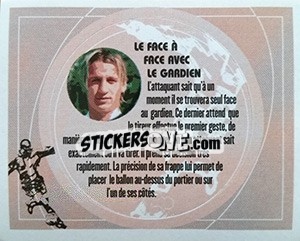 Cromo Le face à face avec le gardien - FOOT 2002-2003 - Panini