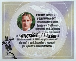 Sticker L'avant match : L'échauffement - FOOT 2002-2003 - Panini
