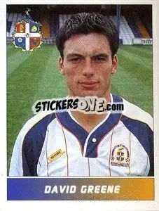 Figurina David Greene - Football League 95 - Panini