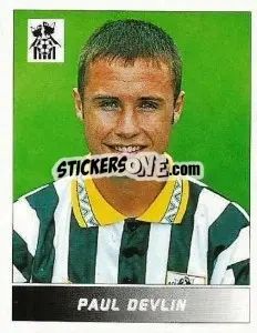 Figurina Paul Devlin - Football League 95 n. 165 - Panini