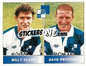 Sticker Billy Clark / Dave Pritchard - Football League 95 - Panini