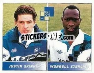 Sticker Justin Skinner / Worrell Sterling - Football League 95 n. 417 - Panini