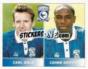 Sticker Carl Dale / Cohen Griffith - Football League 95 - Panini