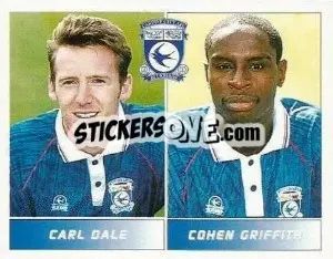 Sticker Carl Dale / Cohen Griffith - Football League 95 n. 433 - Panini